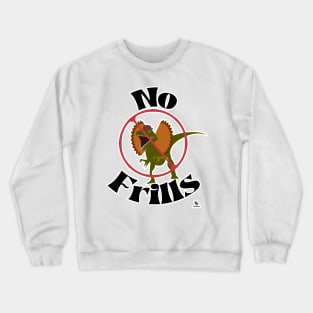 No Frills Dinosaur Cartoon Fun Jurassic Parody Crewneck Sweatshirt